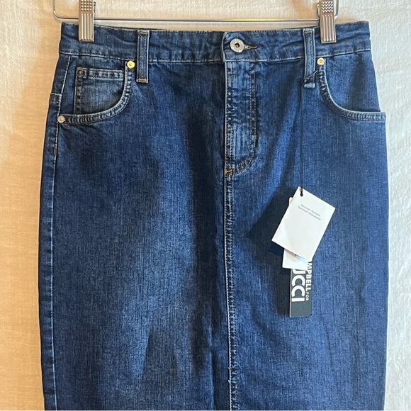 Naomi Campbell for Fiorucci. Size 42 Denim pencil skirt midi NWT's - Picture 9 of 9